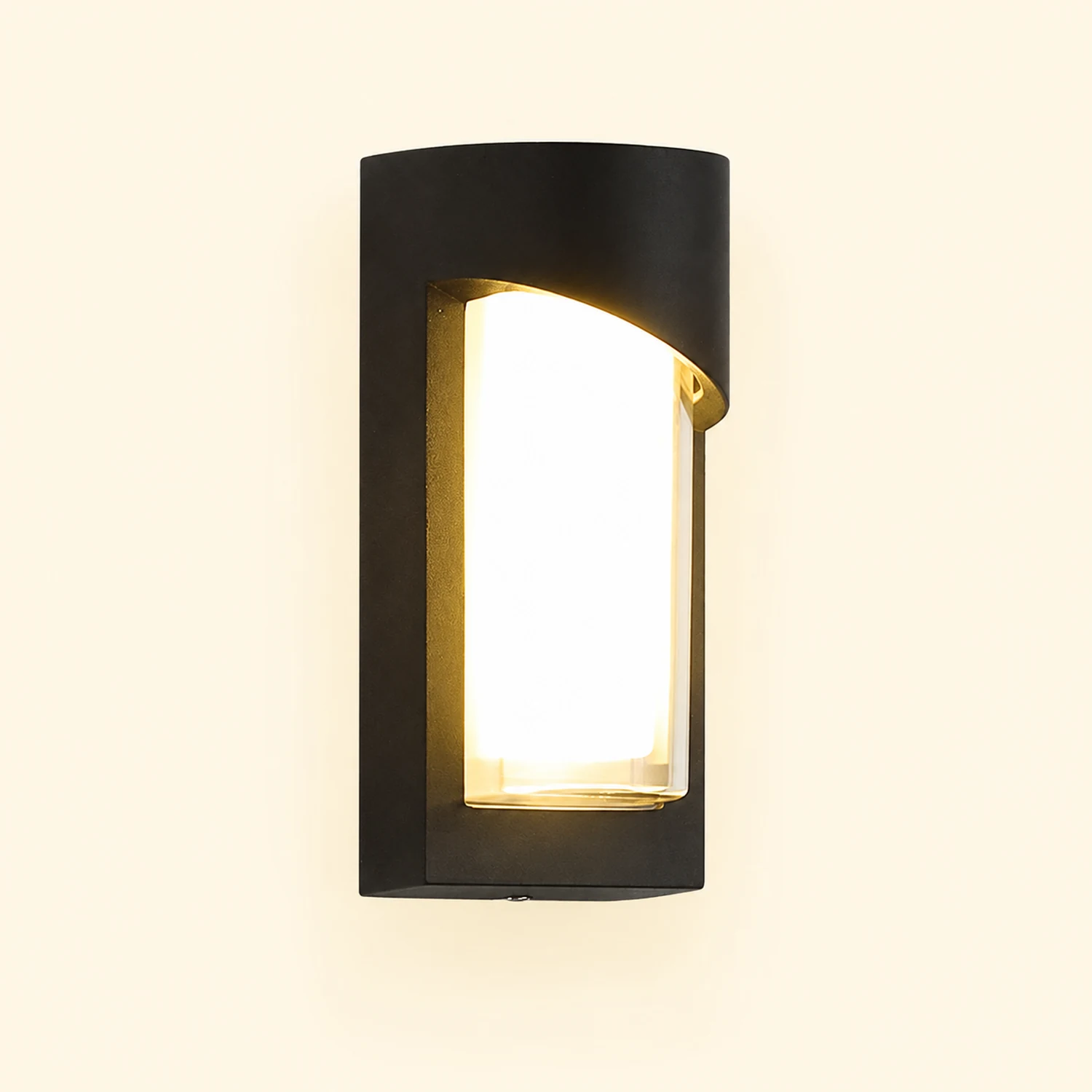 Creative Waterproof LED Black Modern Outdoor Wall Lamp Exterior Lights - Lumpaz