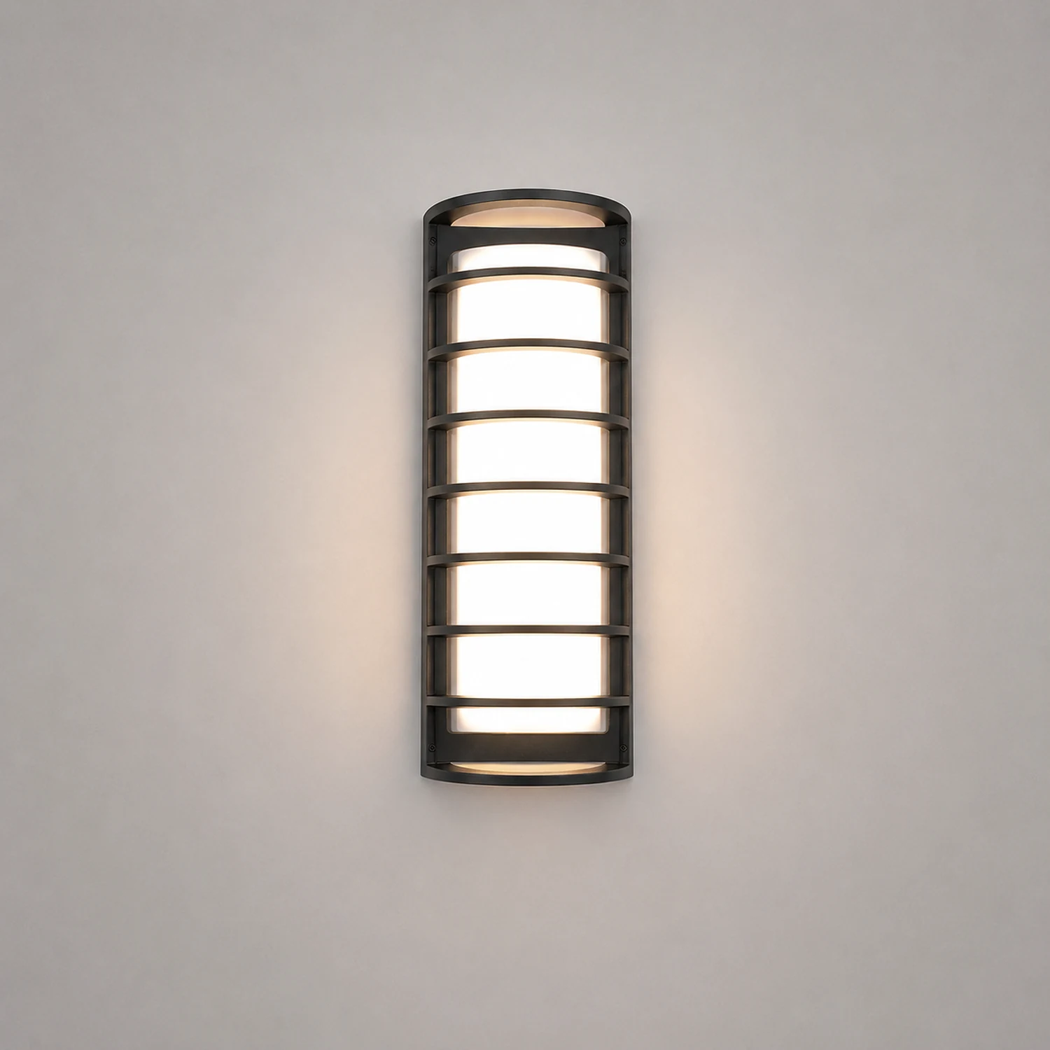 Outdoor Waterproof Double-layer Lampshade Gate Column Exterior Wall Sconces - Lumpaz