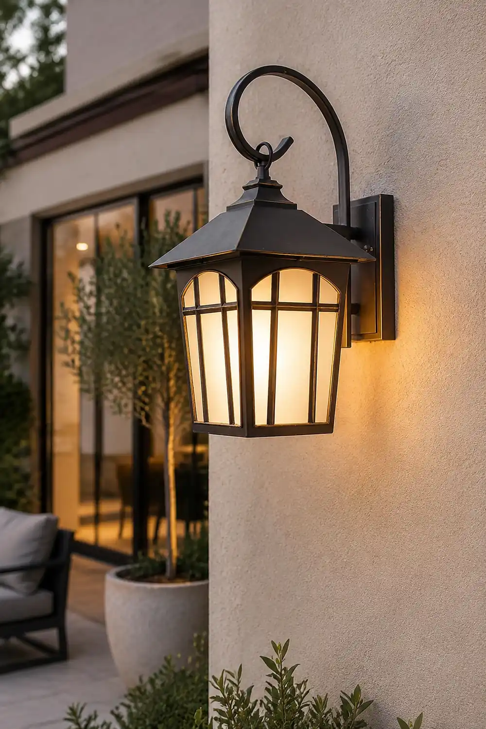 Retro Waterproof Iron Glass Modern Outdoor Wall Lights Wall Sconces Lighting - Lumpaz