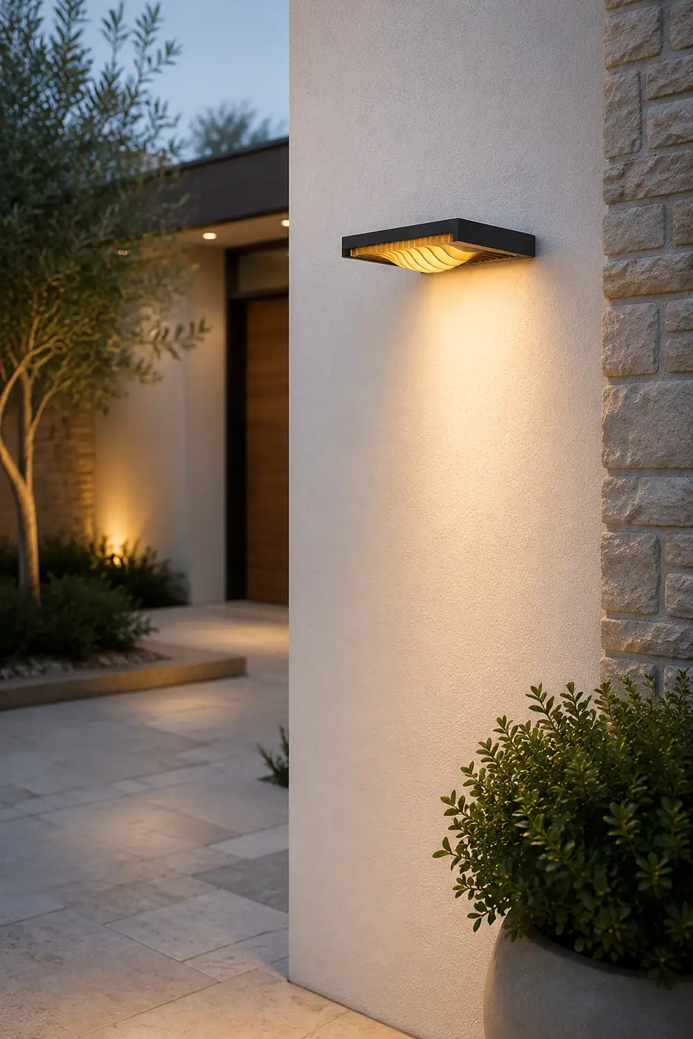 Outdoor LED Waterproof Solar Decorative Lighting Wall Light for Courtyard Balcony Aisle - Lumpaz