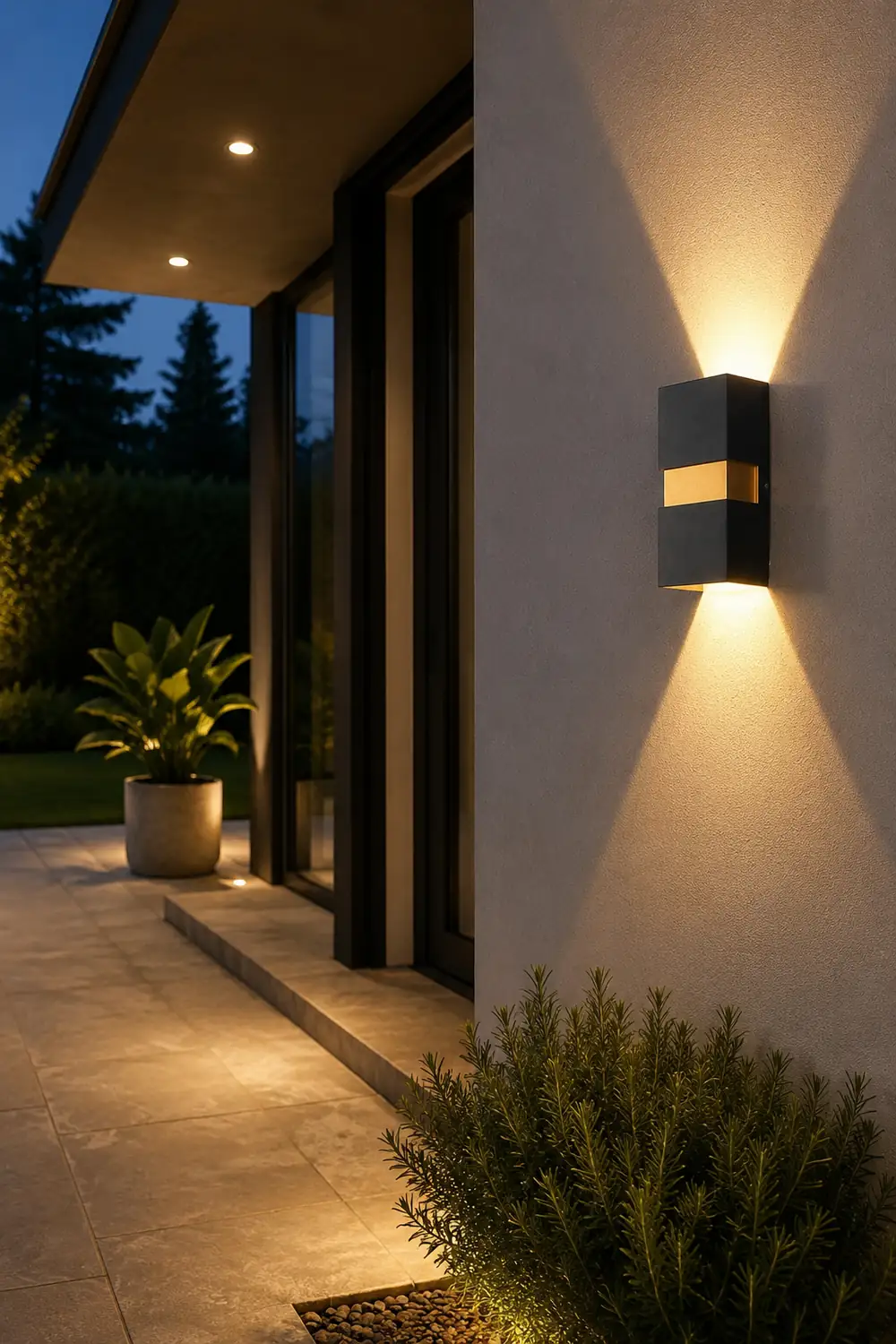 Modern Minimalist Outdoor LED Waterproof Wall Light for Villa Balcony Aisle Lighting - Lumpaz
