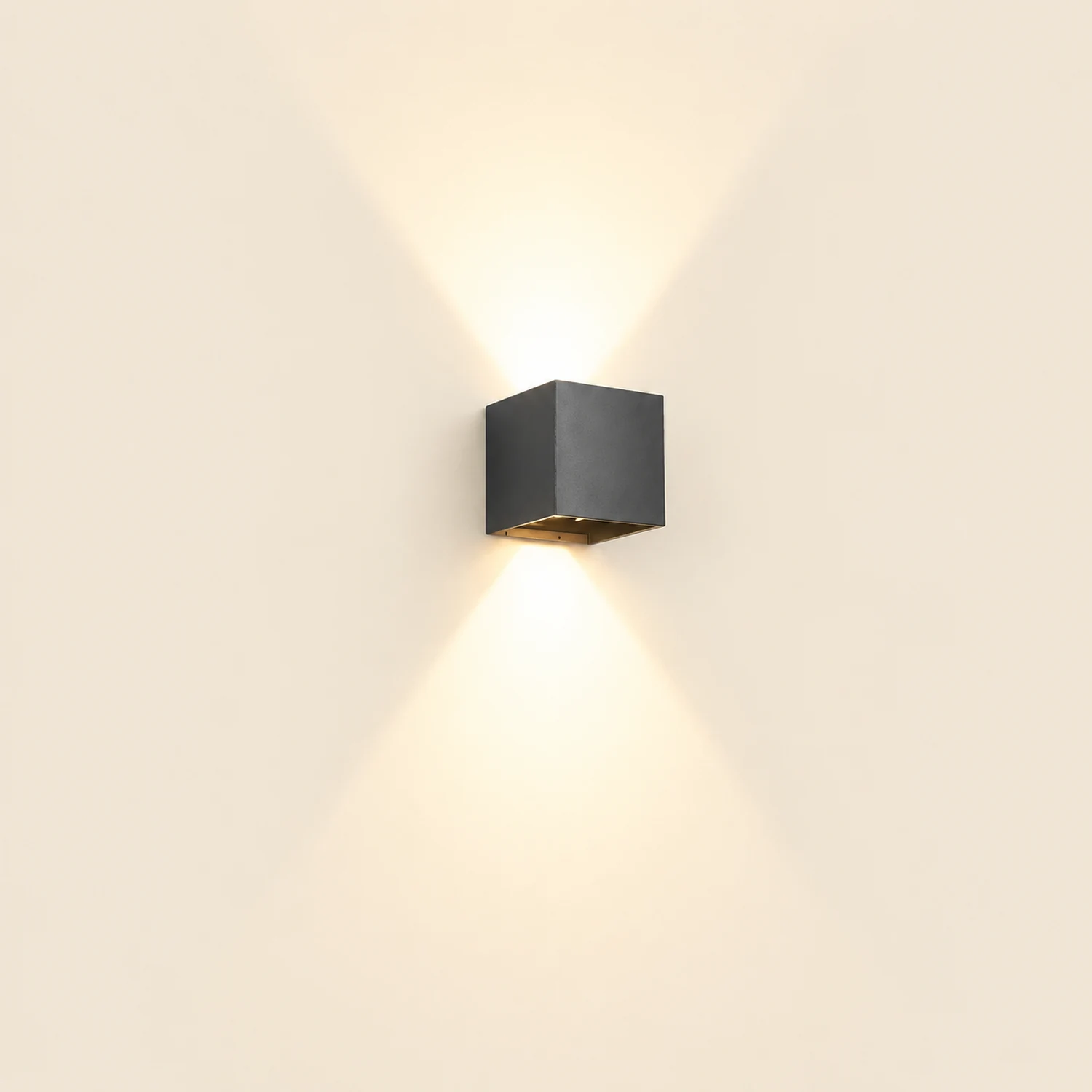 Square Waterproof Up Down Lighting Adjustable Modern Exterior Lights - Lumpaz