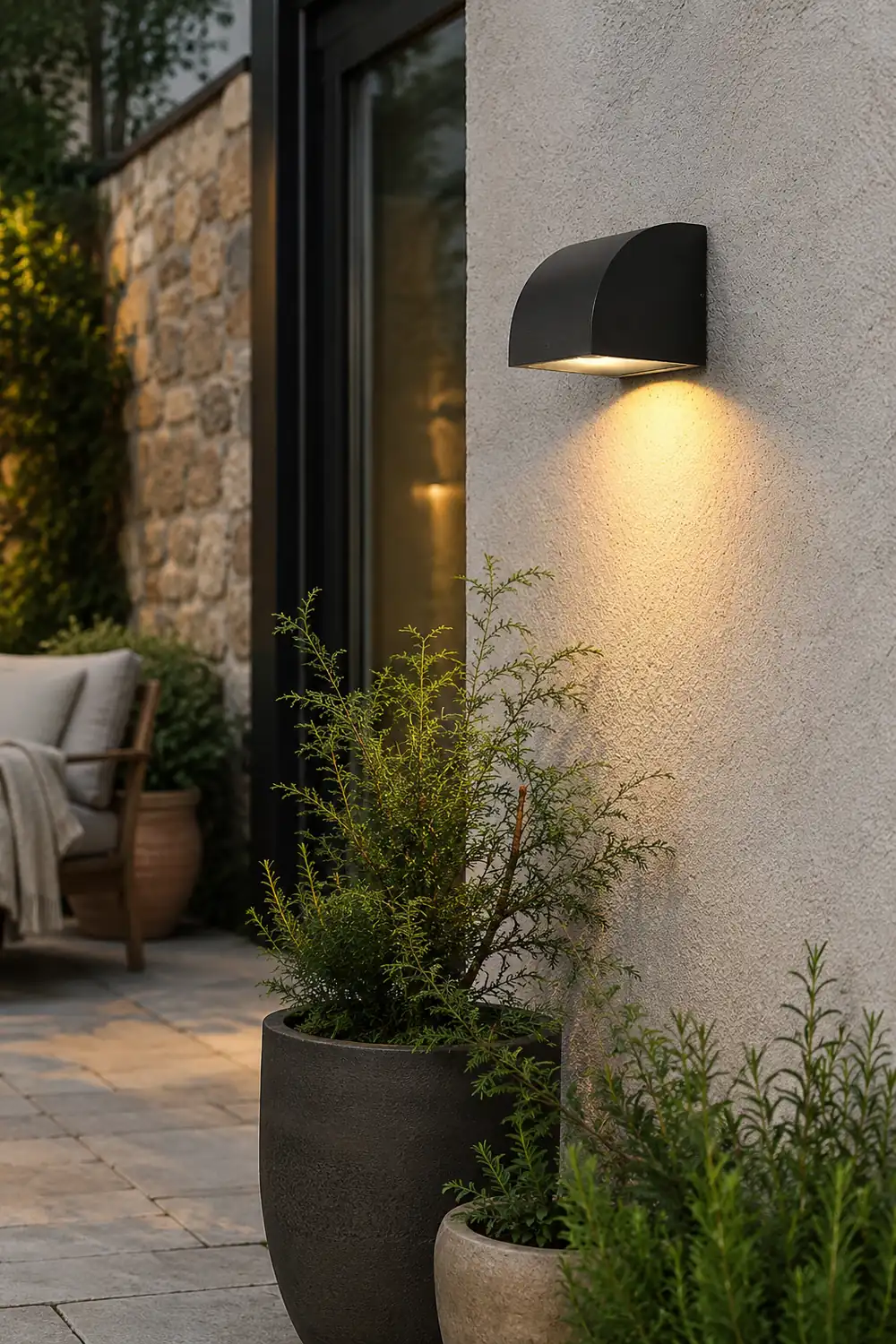 Waterproof Geometric Shaped Nordic Outdoor Wall Lights Wall Sconce Lighting - Lumpaz