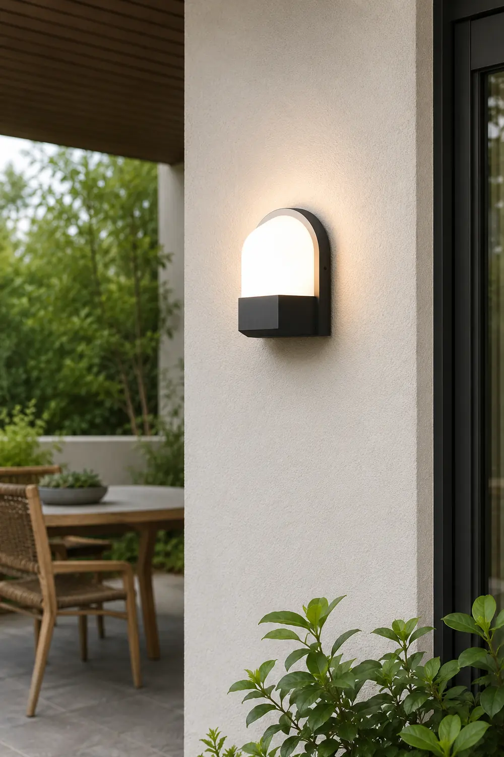 Minimalist Waterproof LED Dark Gray Modern Outdoor Wall Lamp Exterior Lights - Lumpaz