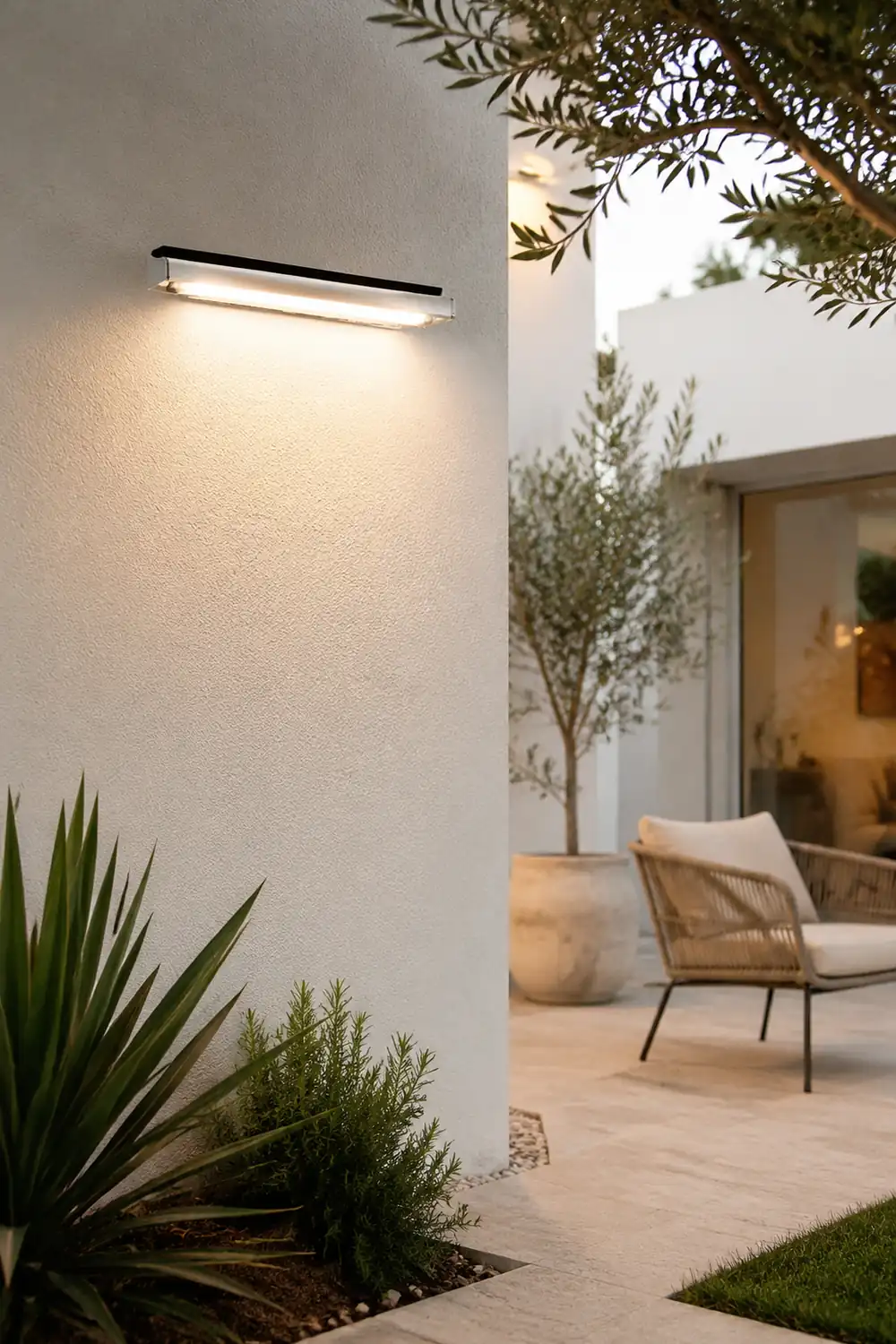 Rectangular Adjustable Waterproof LED Modern Signboard Solar Wall Lamp - Lumpaz