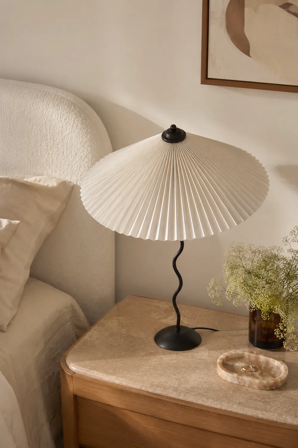 Wiggly Pleated Table Lamp - Lumpaz