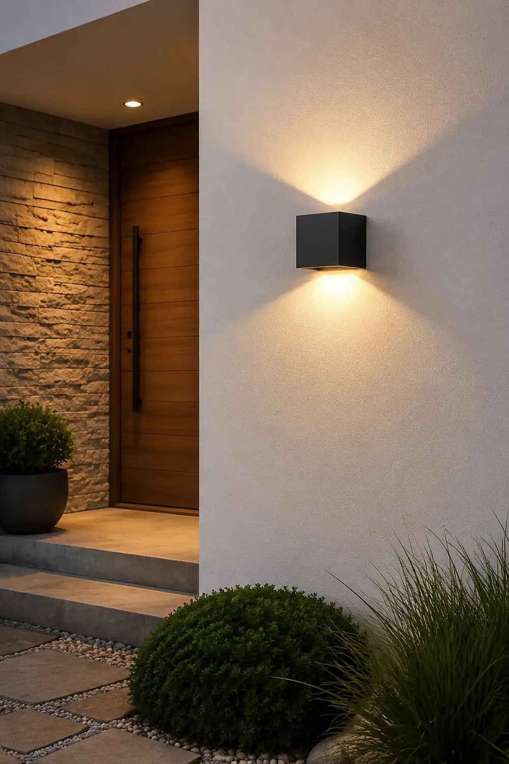 Square Waterproof up and down Lighting LED Modern Outdoor Wall Lights - Lumpaz