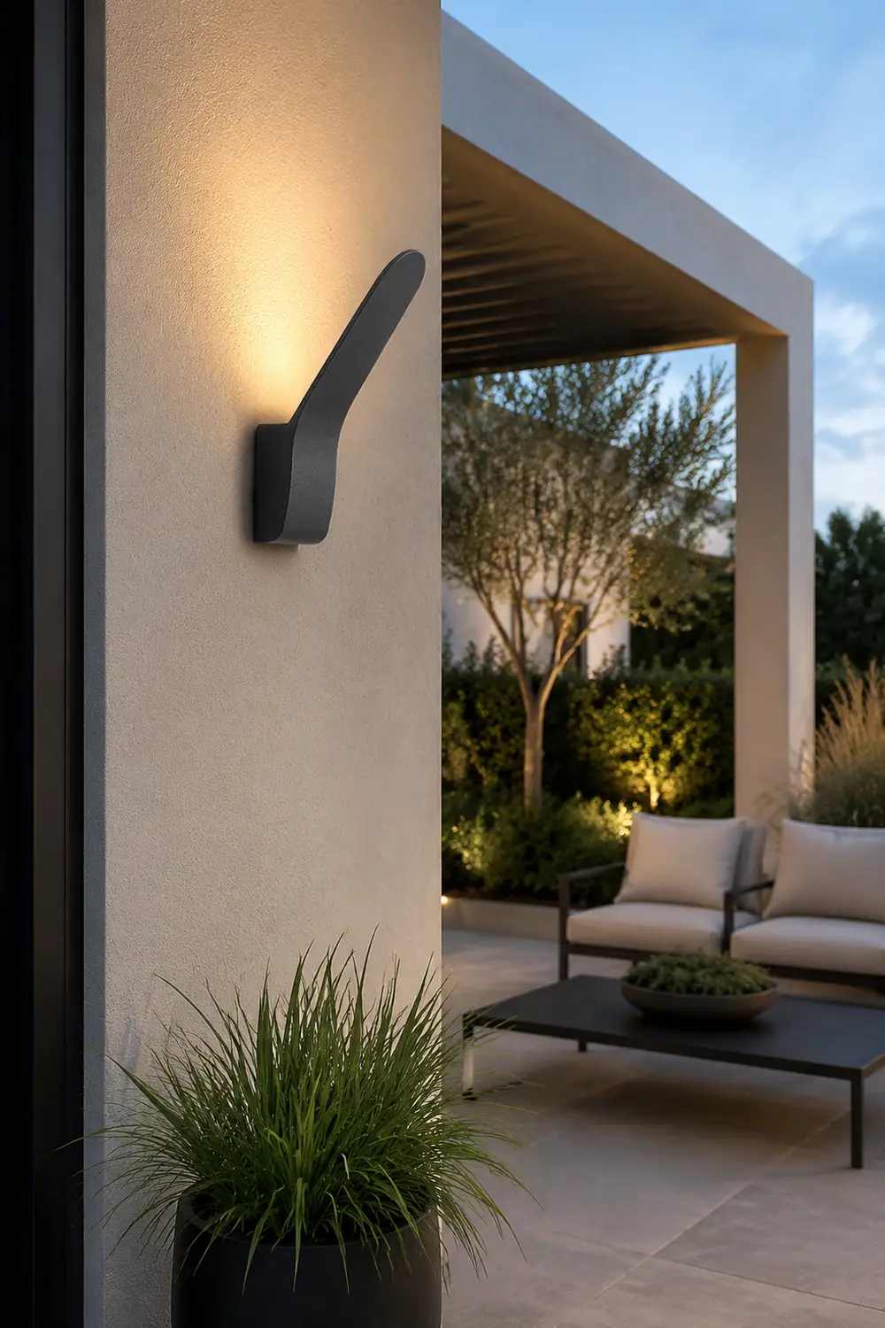 Modern Minimalist LED Waterproof Wall Light for Outdoor Courtyard Aisle Balcony - Lumpaz