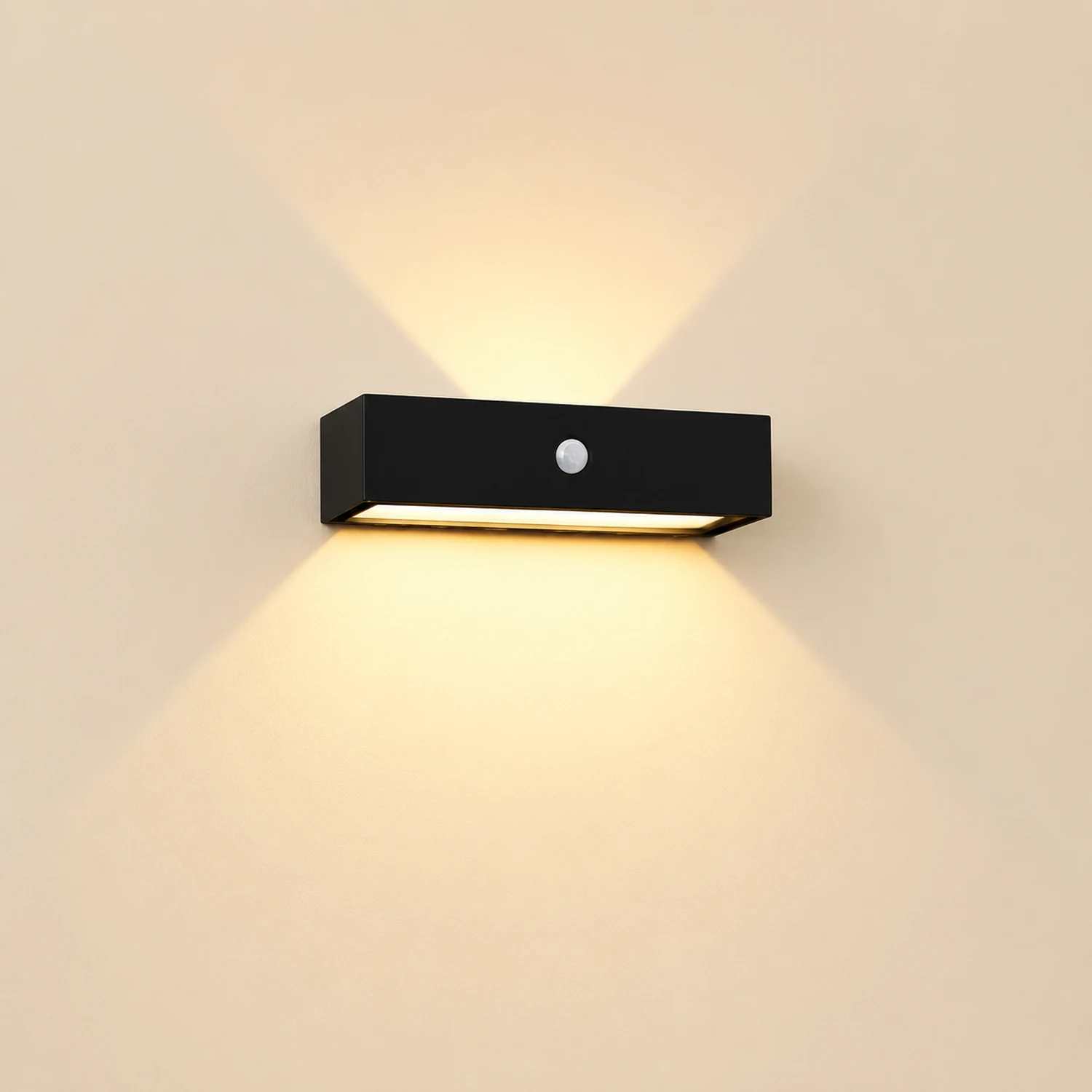 Waterproof LED Up and Down Lights Motion Sensor Modern Solar Wall Lamp - Lumpaz