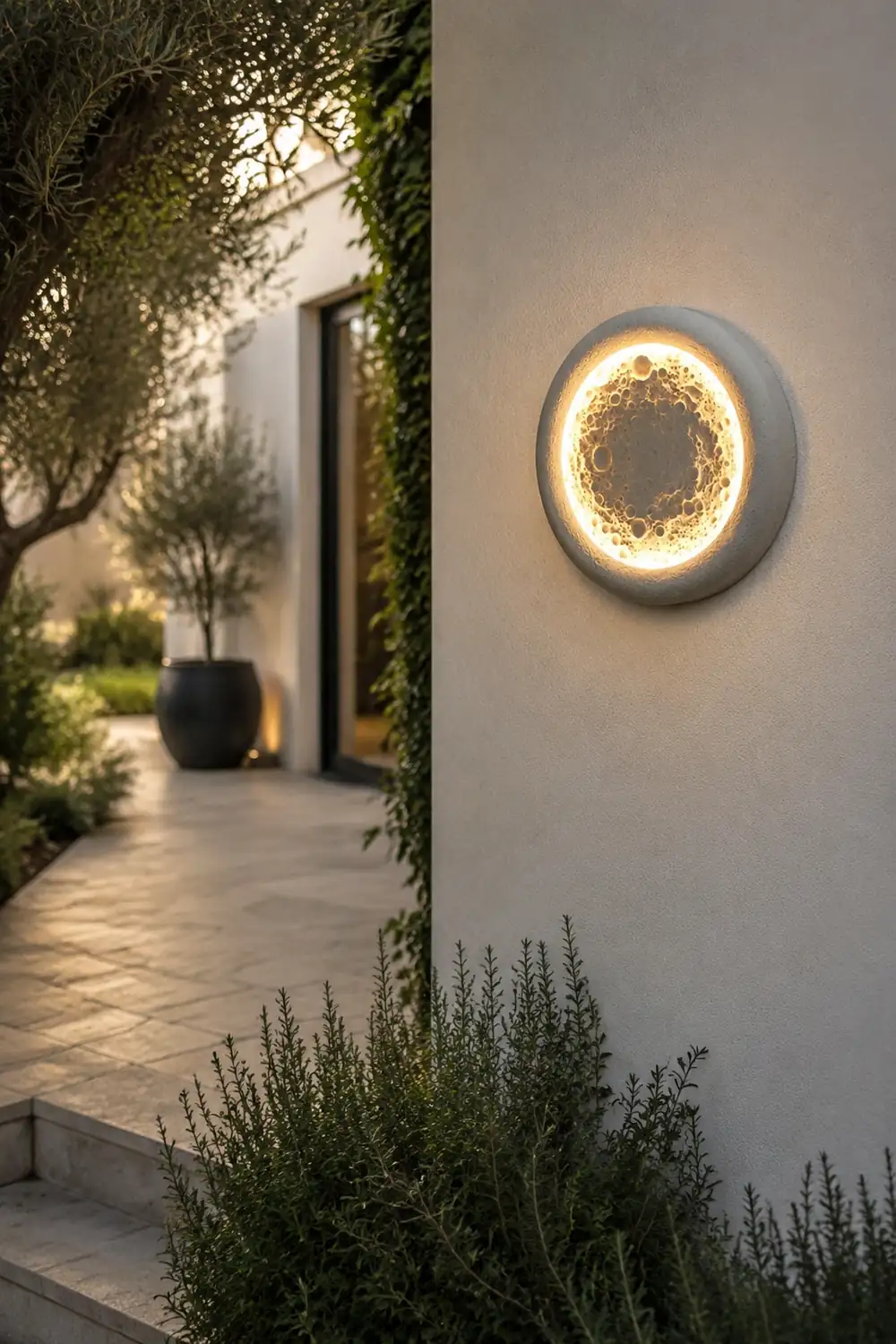 Moon Craters Design LED Waterproof Modern Outdoor Wall Lamp Exterior Lights - Lumpaz