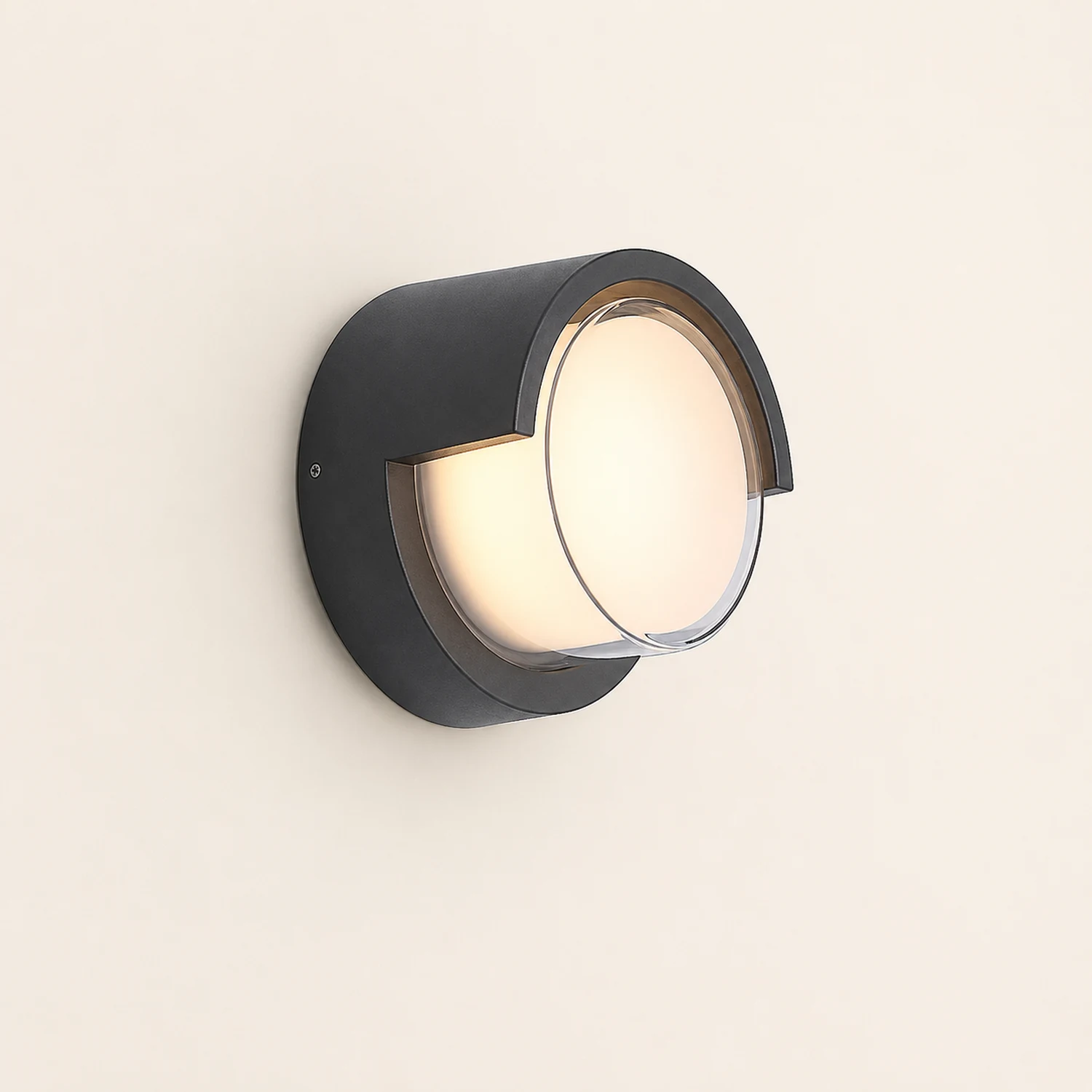 Modern Outdoor Round Square Waterproof Wall Light for Villa Garden Balcony Door Front - Lumpaz