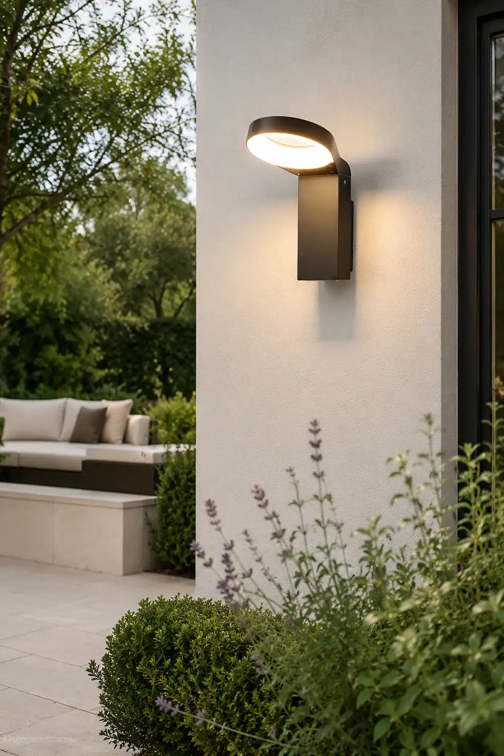 Spoon-shaped Waterproof 18W LED Black Modern Wall Lamp Pathway Lights - Lumpaz