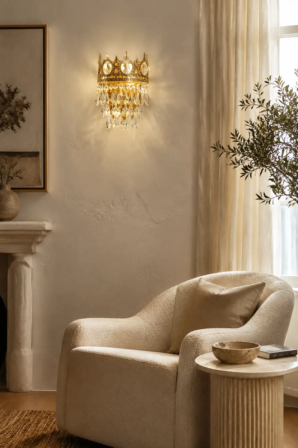 Vintage Crystal Wall Lamp - Lumpaz