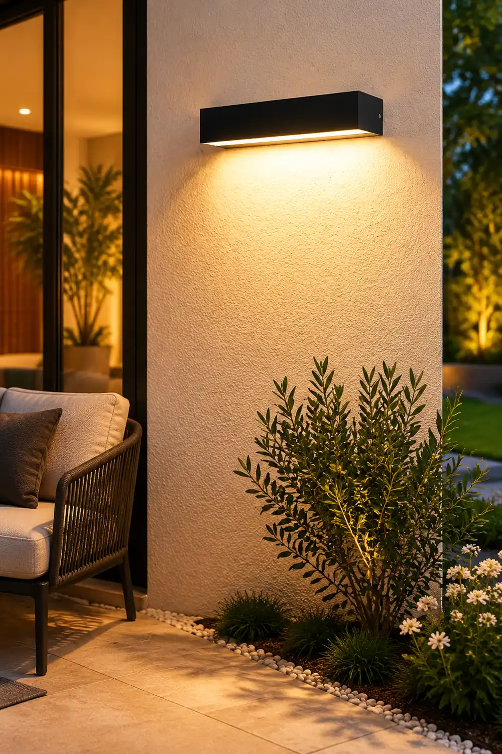 Minimalist Rectangle Outdoor Waterproof Villa Courtyard Garden LED Wall Lamp - Lumpaz