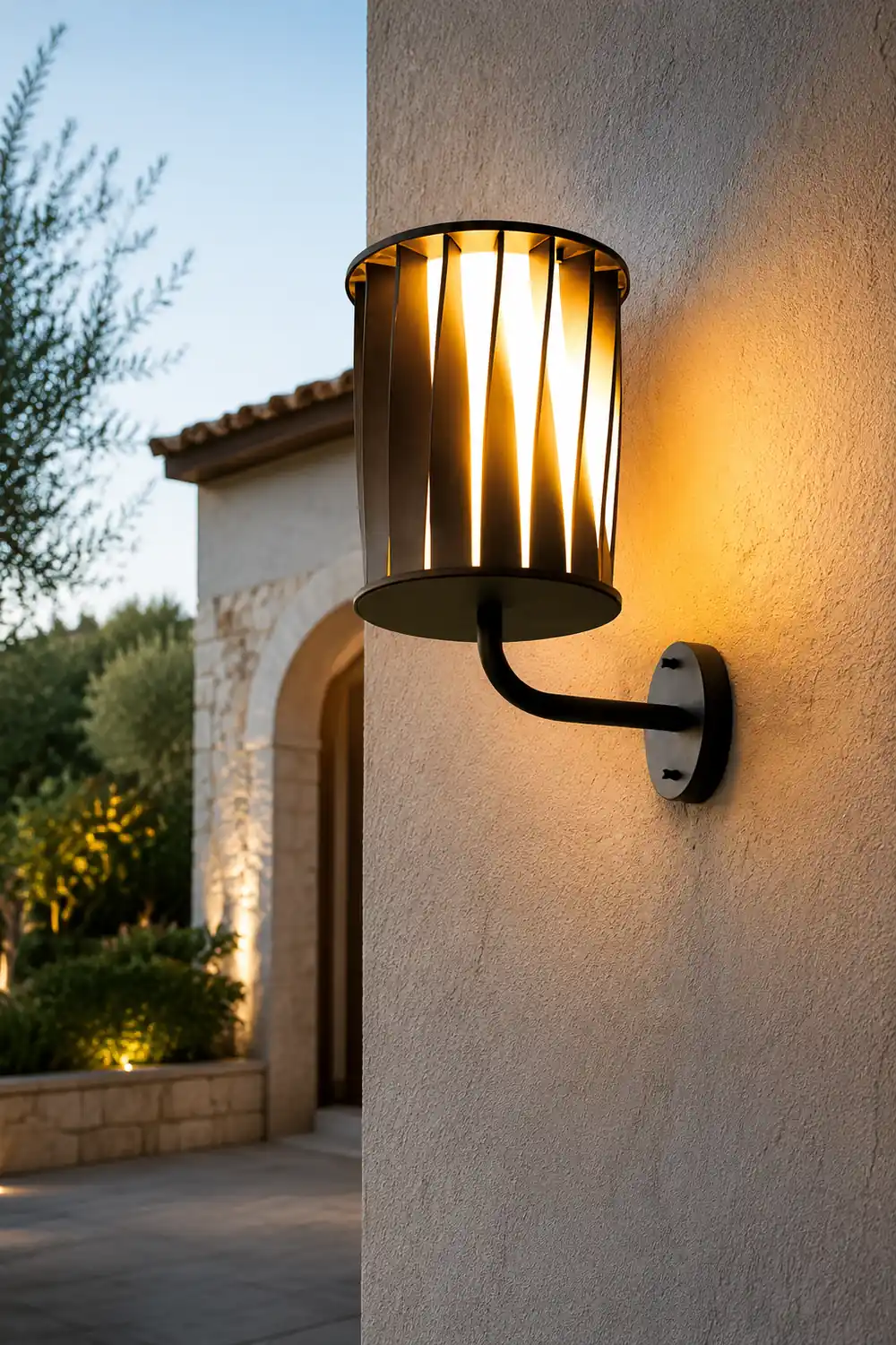 Creative Twisted Waterproof LED Modern Outdoor Wall Lamp Plug in Wall Lights - Lumpaz