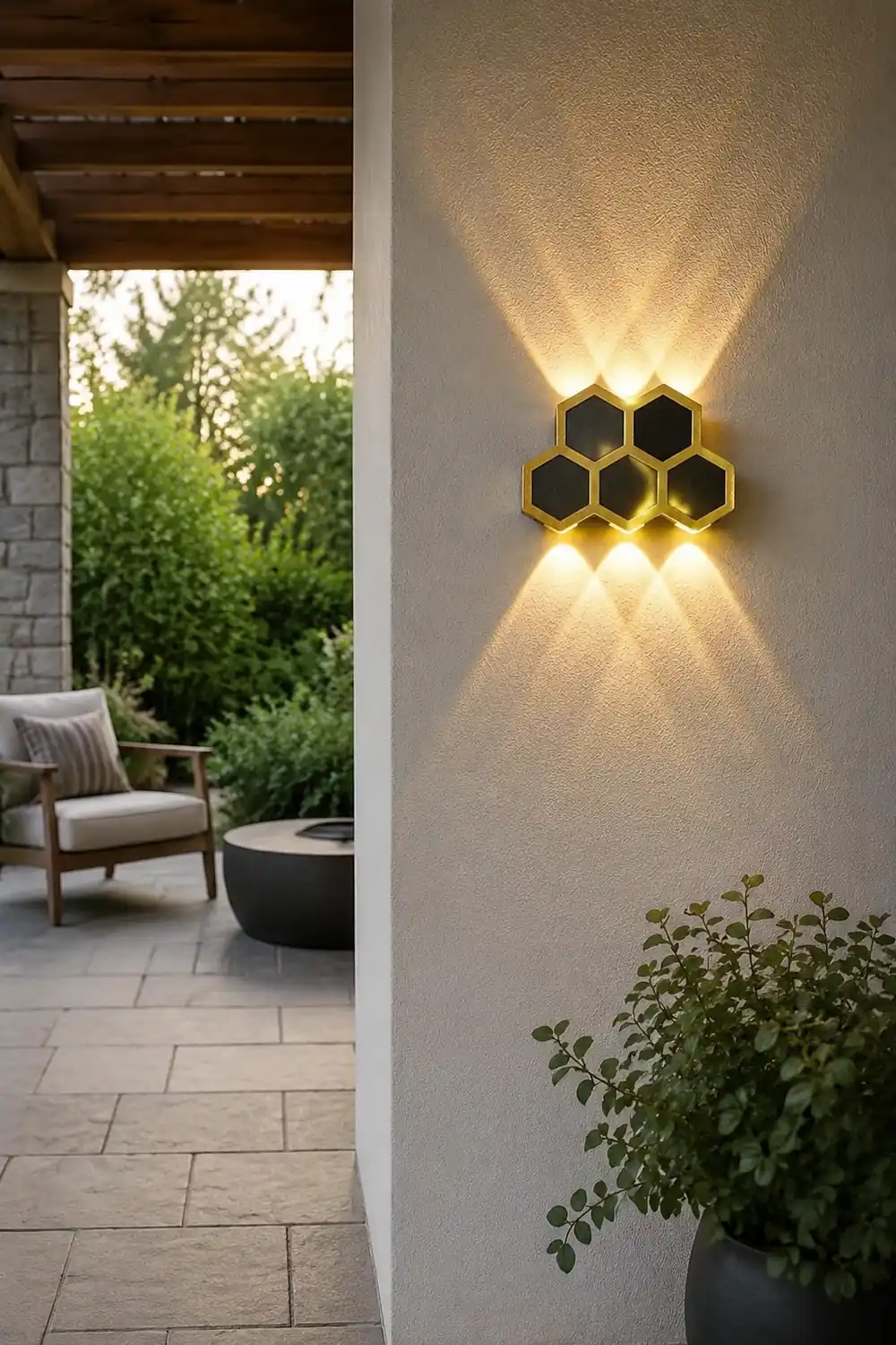 Beehive-shaped LED Up and Down Lights Waterproof Modern Wall Washer Light - Lumpaz