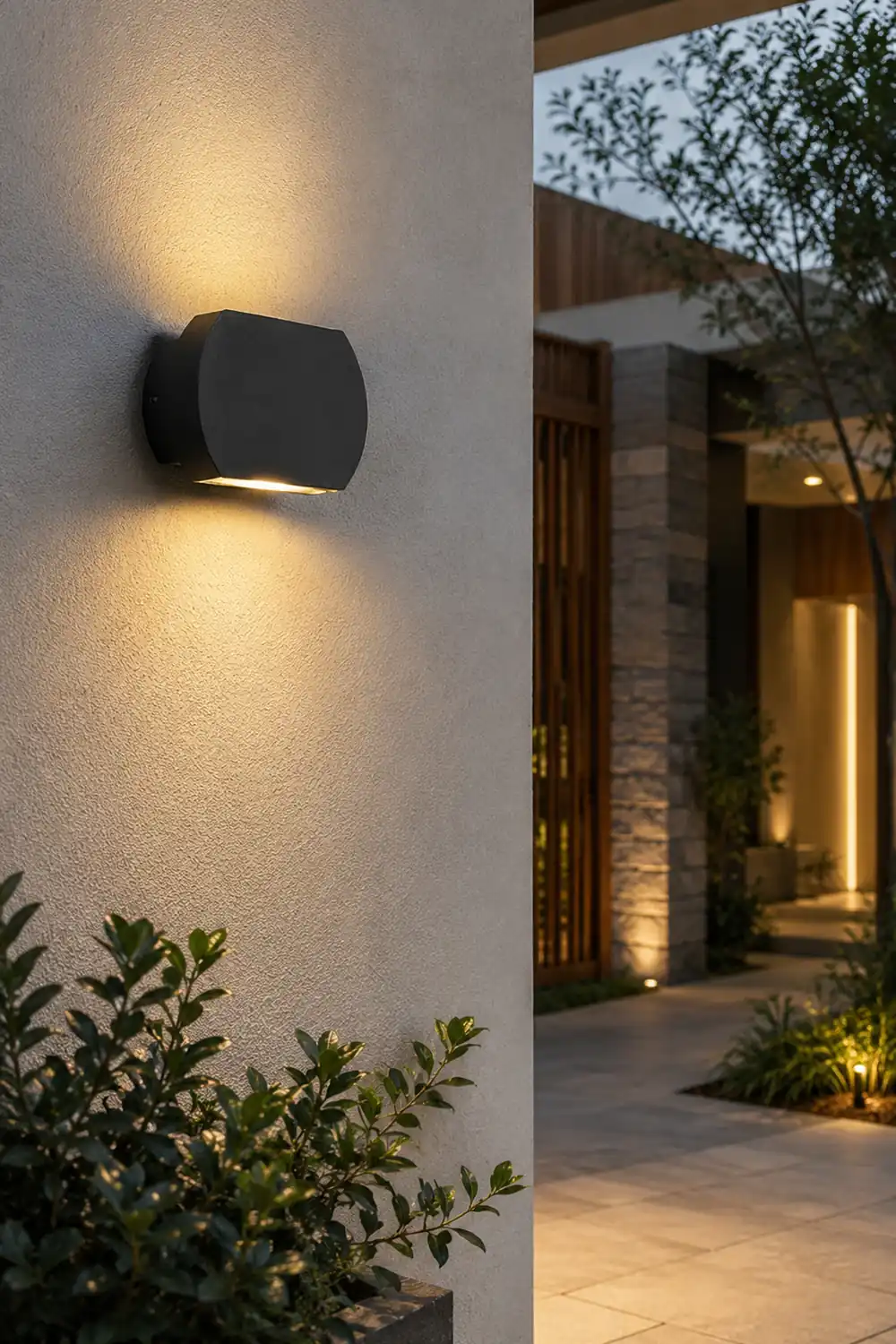 Nordic Minimalist Outdoor LED Waterproof Wall Light for Villa Courtyard Aisle - Lumpaz