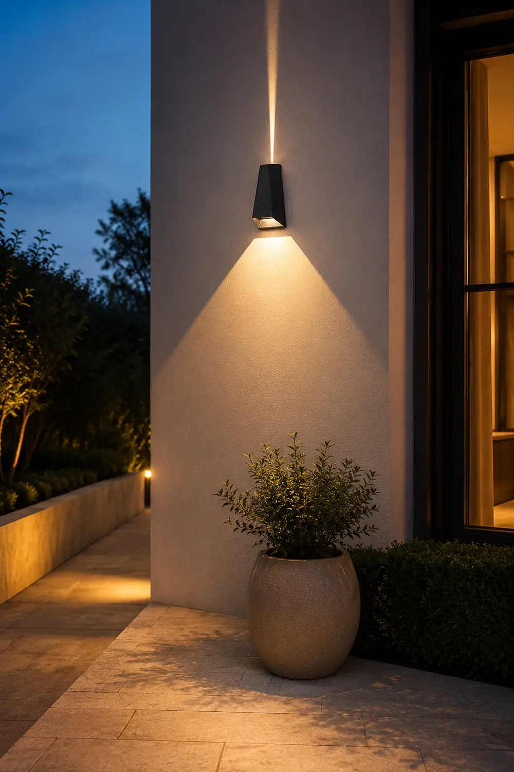 Up and Dwon Lighting LED Waterproof Black Creative Modern Porch Lights - Lumpaz