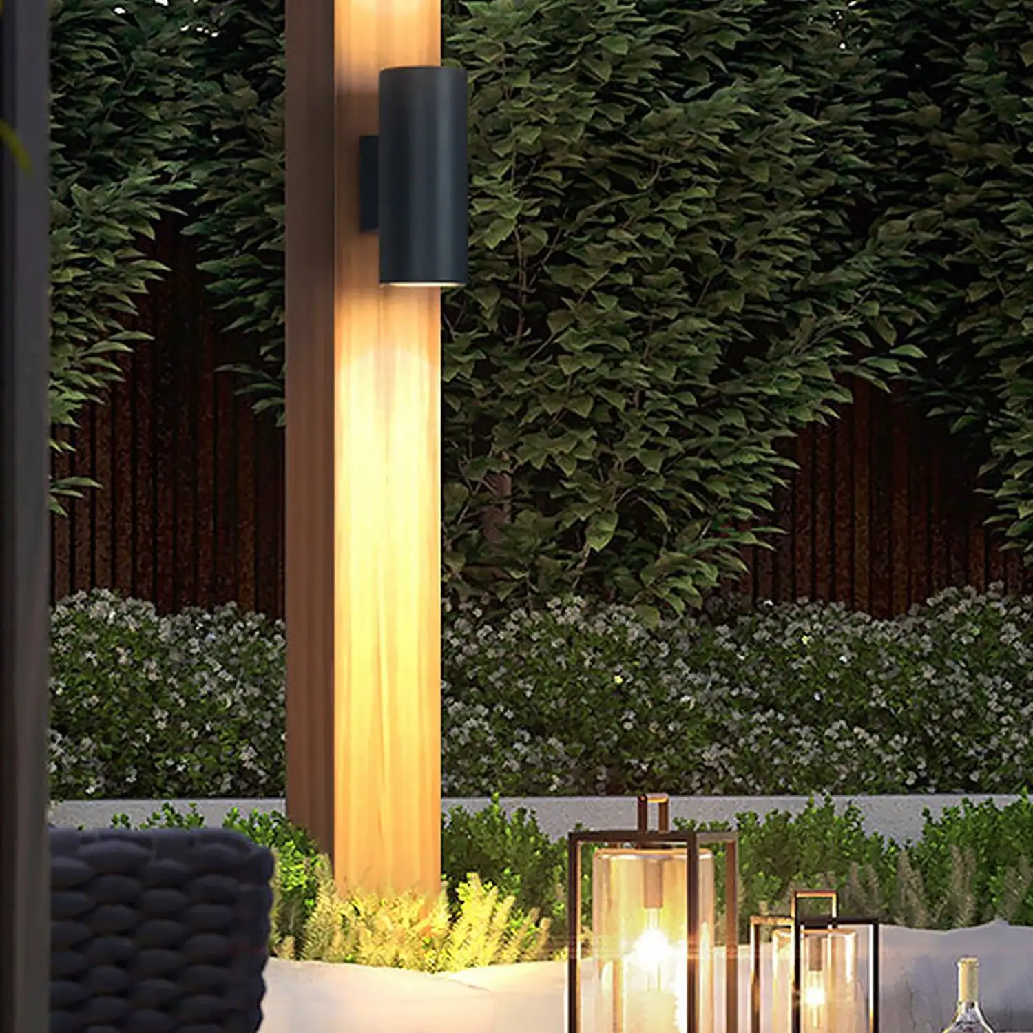 Round up and down Lighting LED Waterproof Modern Outdoor Wall Lights - Lumpaz