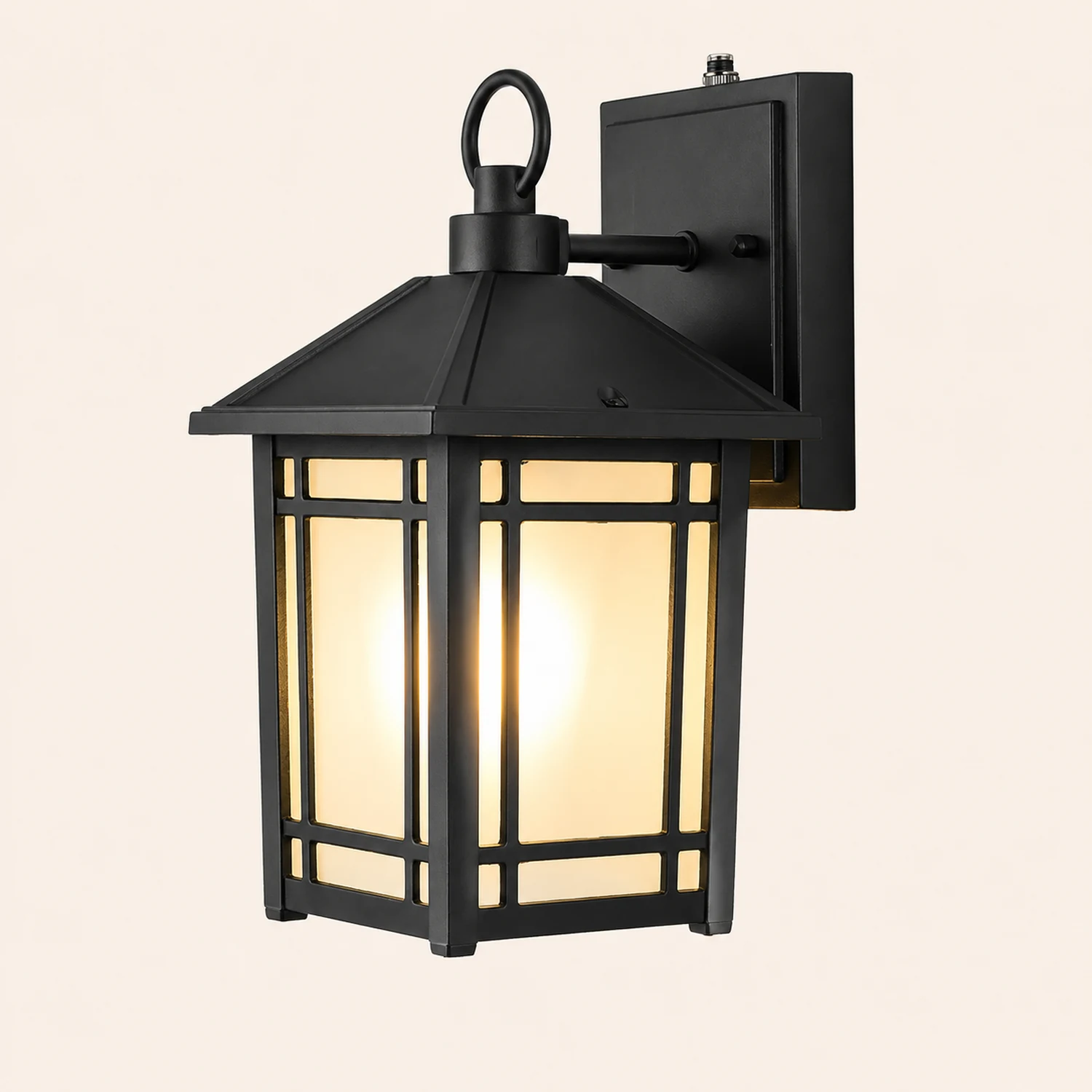LED Outdoor Induction Exterior Wall Light Waterproof Wall Light with Light Sensing - Lumpaz