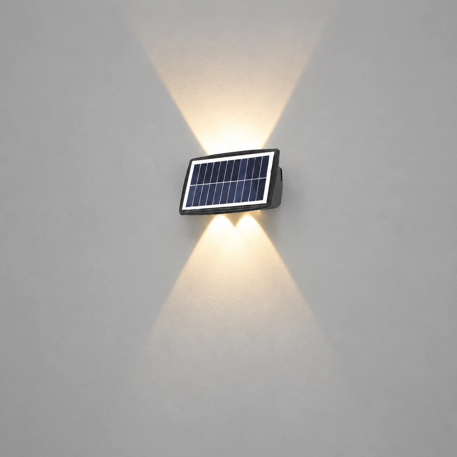 Rectangular Up and Down Lights LED Waterproof Black Modern Wall Lamp - Lumpaz