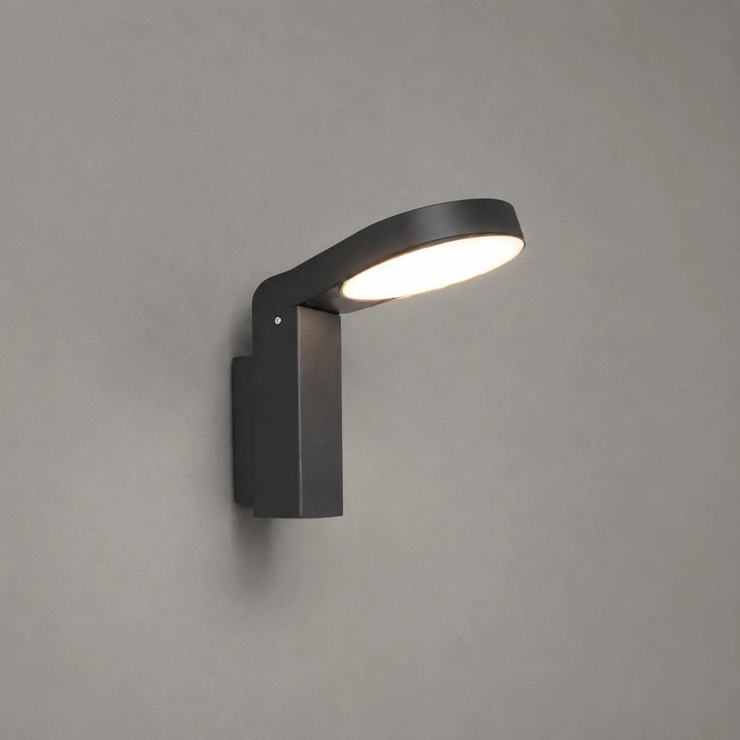 Spoon-shaped Waterproof 18W LED Black Modern Wall Lamp Pathway Lights - Lumpaz