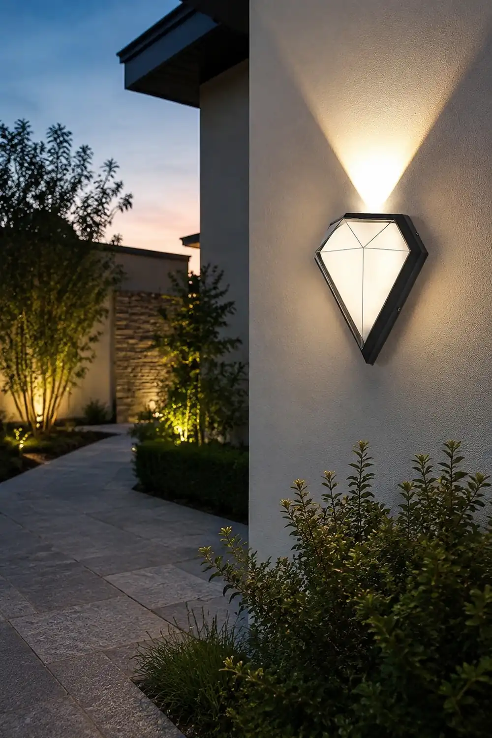 Creative Geometric LED Waterproof Black Modern Wall Lamp Exterior Lights - Lumpaz