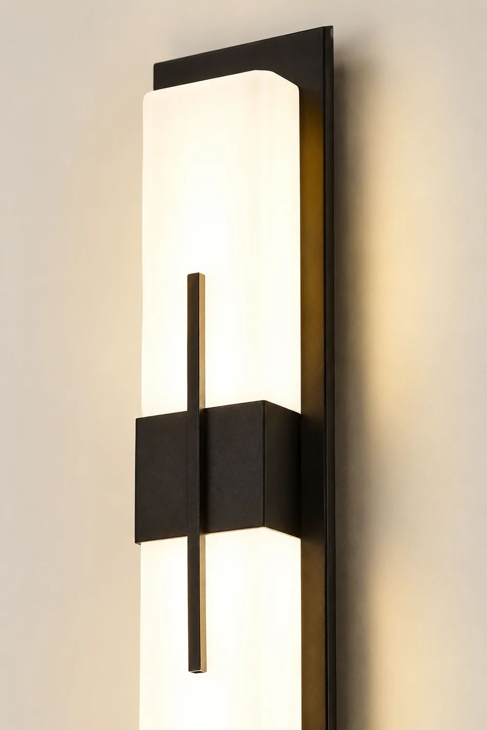 Creative Rectangular LED Waterproof Black Modern Outdoor Wall Lamp - Lumpaz