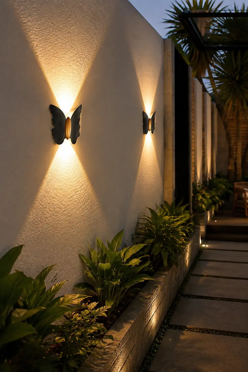 Butterflies Up and Down Light LED Waterproof Outdoor Wall Washer Lights - Lumpaz