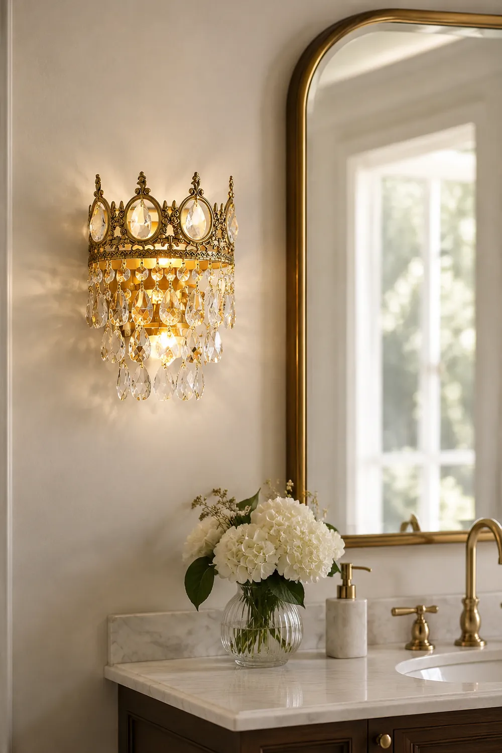 Vintage Crystal Wall Lamp - Lumpaz