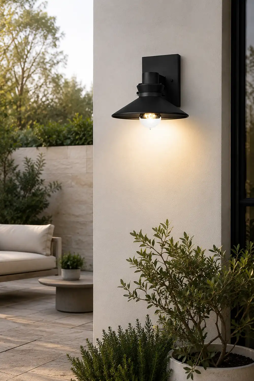 Minimalist Waterproof Black European-style Wall Lamp Exterior Lights - Lumpaz