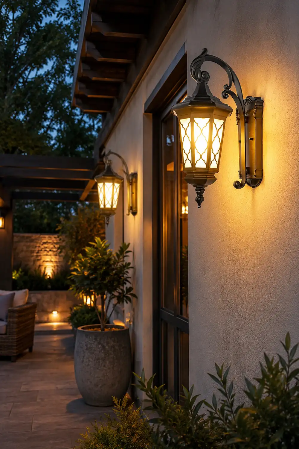 Outdoor Retro Waterproof Wall Lamp Decorative Lighting for Villa Courtyard Balcony - Lumpaz