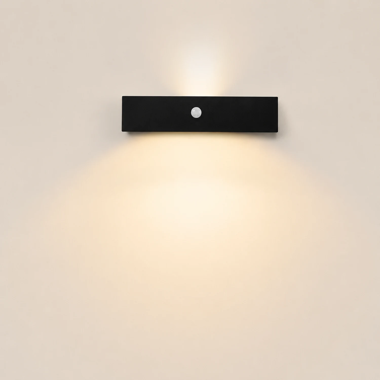Waterproof LED Up and Down Lights Motion Sensor Modern Solar Wall Lamp - Lumpaz