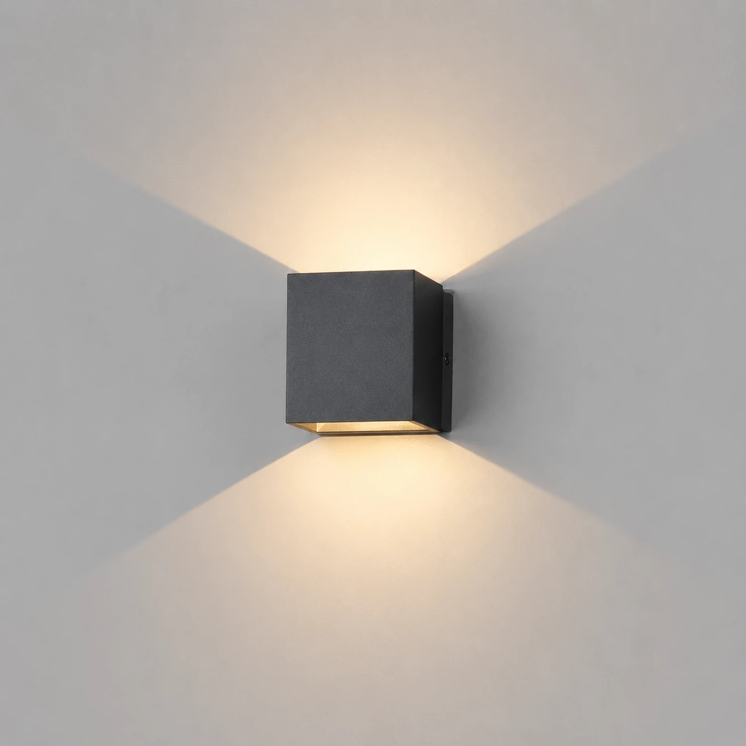 Waterproof Square LED up and down Lighting Modern Outdoor Wall Lights - Lumpaz