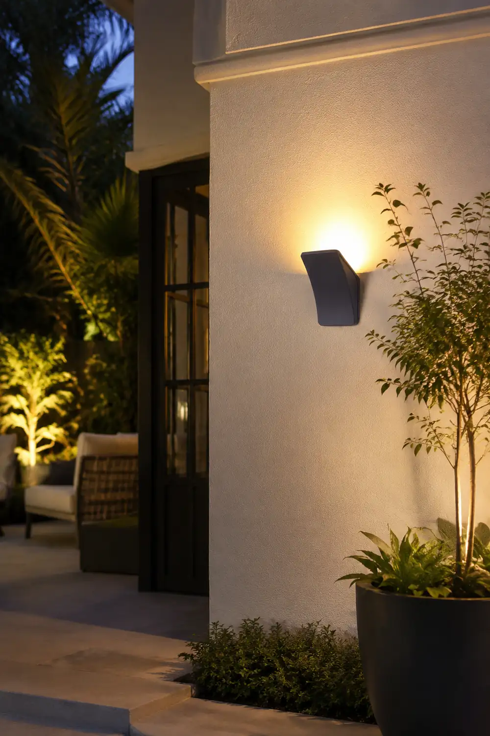 Unique LED 12W Black Modern Wall Sconces Wall Lamp Outdoor Wall Lights - Lumpaz