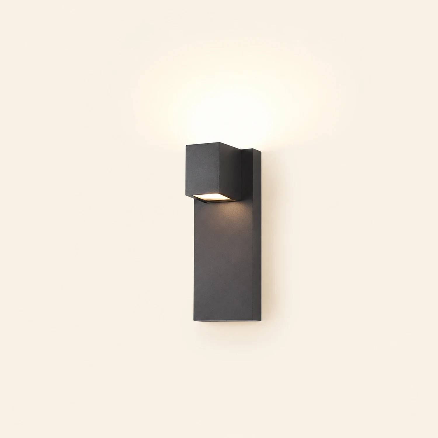 Square Waterproof LED Up and Down Lights Modern Outdoor Wall Lamp Wall Sconce Lighting - Lumpaz