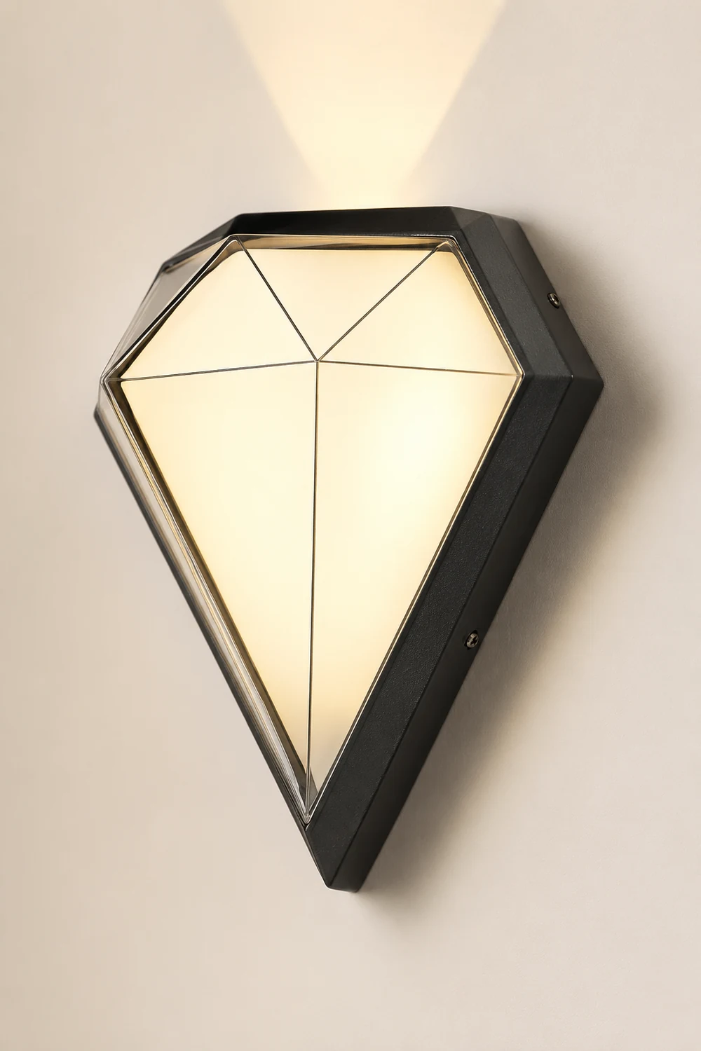 Creative Geometric LED Waterproof Black Modern Wall Lamp Exterior Lights - Lumpaz