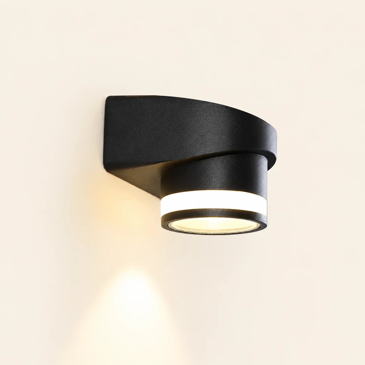 Round Up and Dawn Light LED Waterproof Black Outdoor Wall Washer Lights - Lumpaz