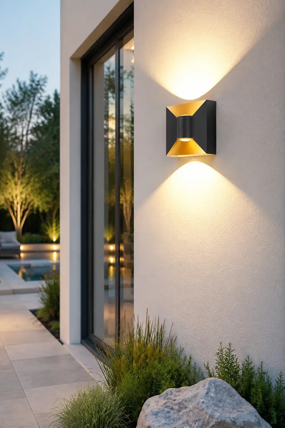 Square Up and Down Lights 6W LED Waterproof Modern Outdoor Sconces - Lumpaz