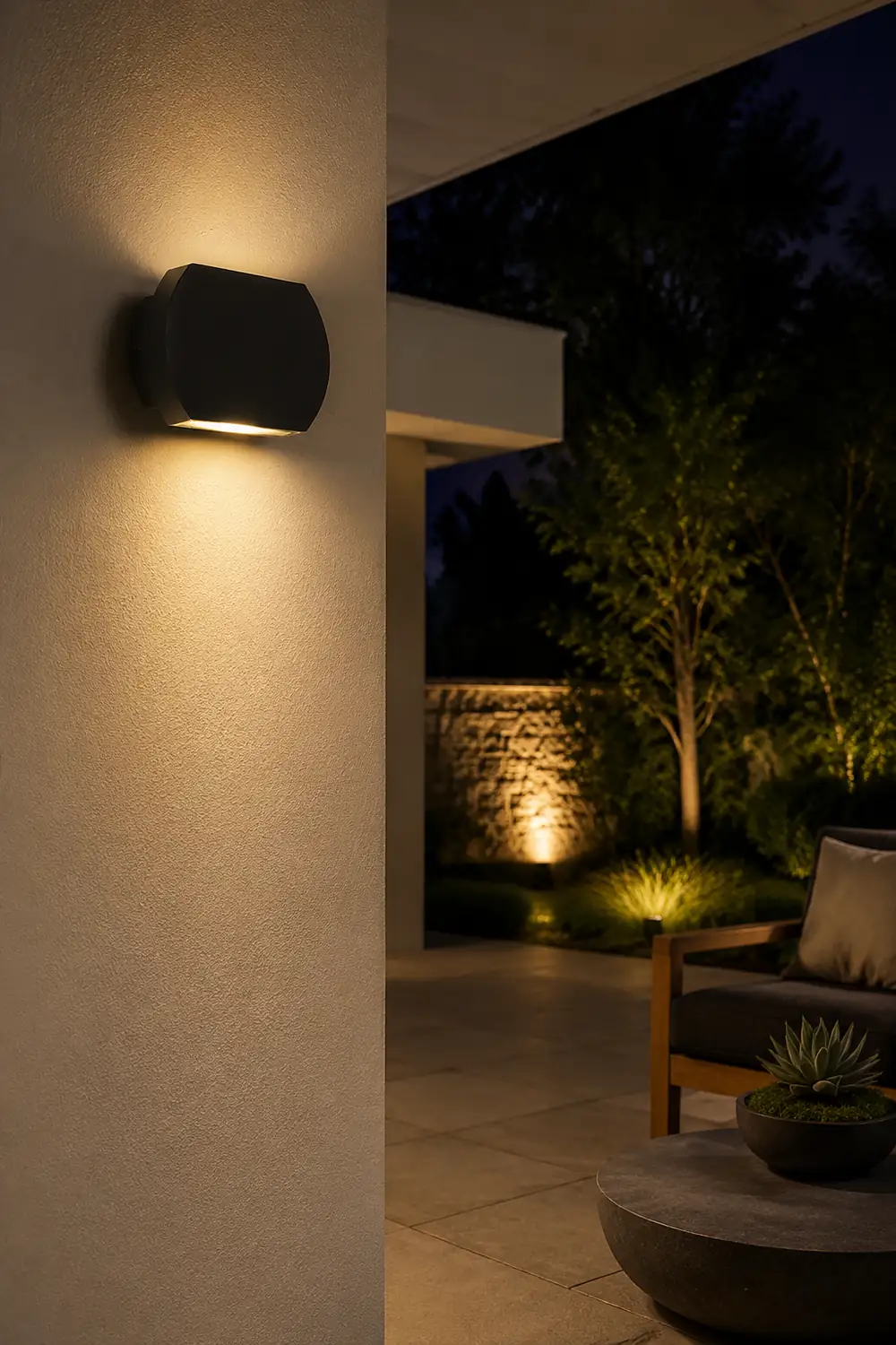 Nordic Minimalist Outdoor LED Waterproof Wall Light for Villa Courtyard Aisle - Lumpaz