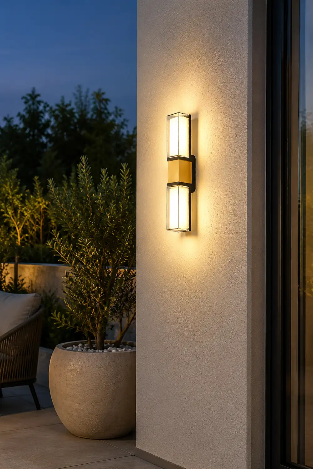 Creative Up and Down Lights Waterproof LED Wall Sconces Outdoor Wall Lights - Lumpaz