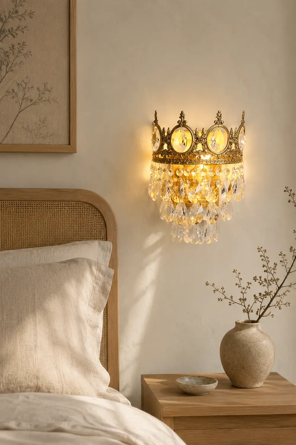 Vintage Crystal Wall Lamp - Lumpaz