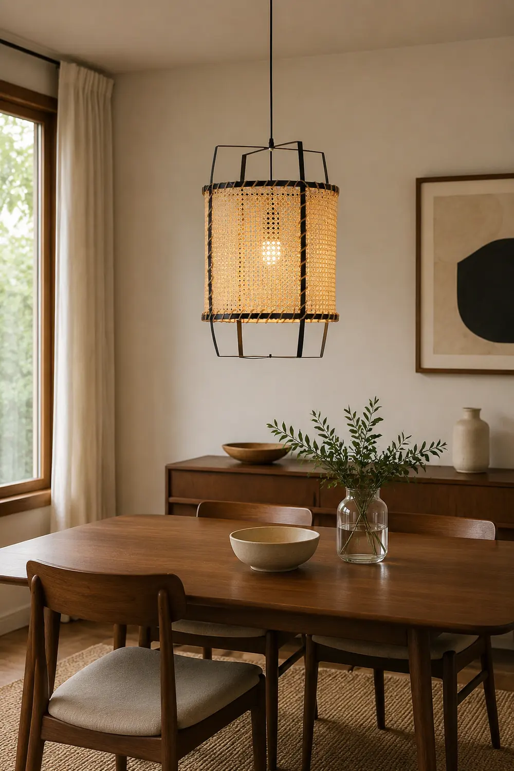 Rattan Cane Pendant Lamp - Lumpaz