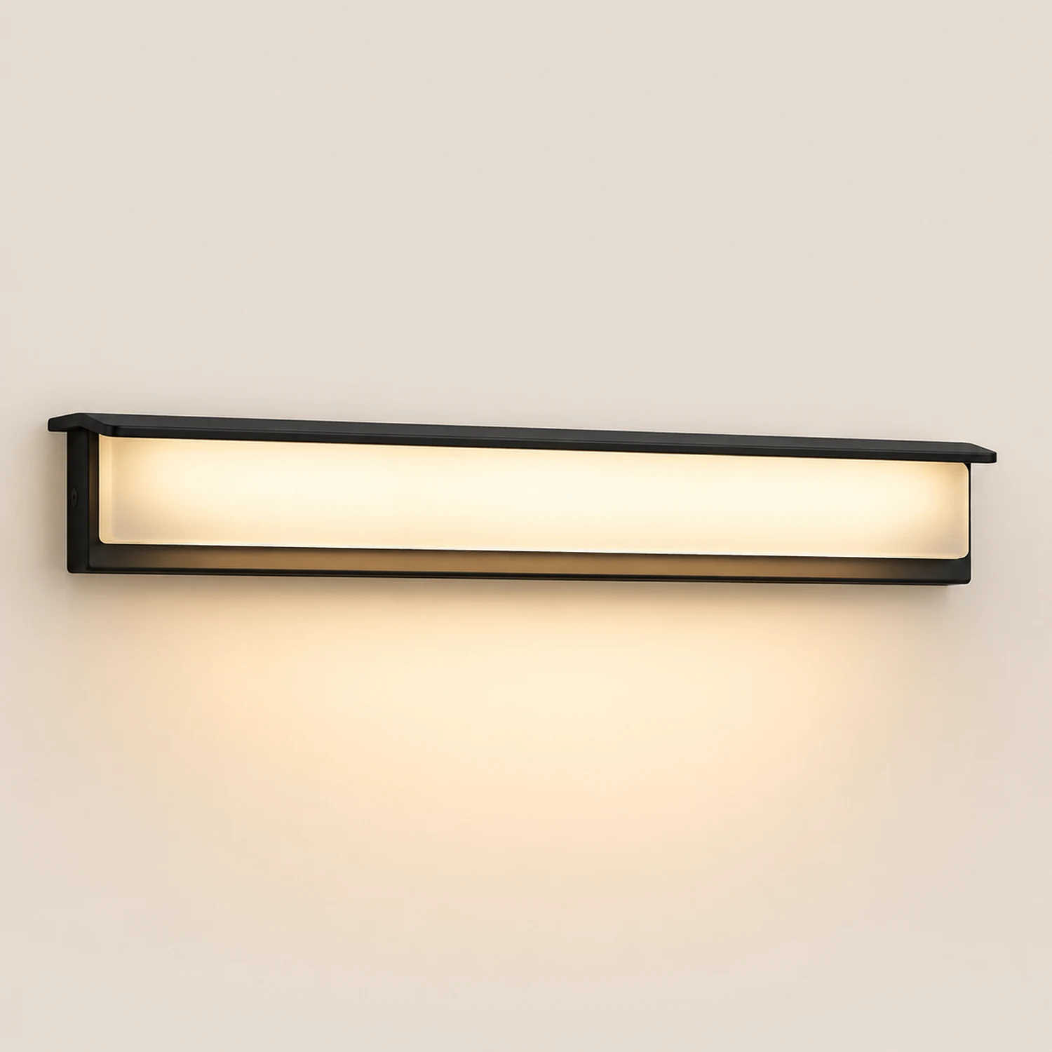 Minimalist Rectangular Waterproof LED Modern Solar Wall Lamp Exterior Lights - Lumpaz