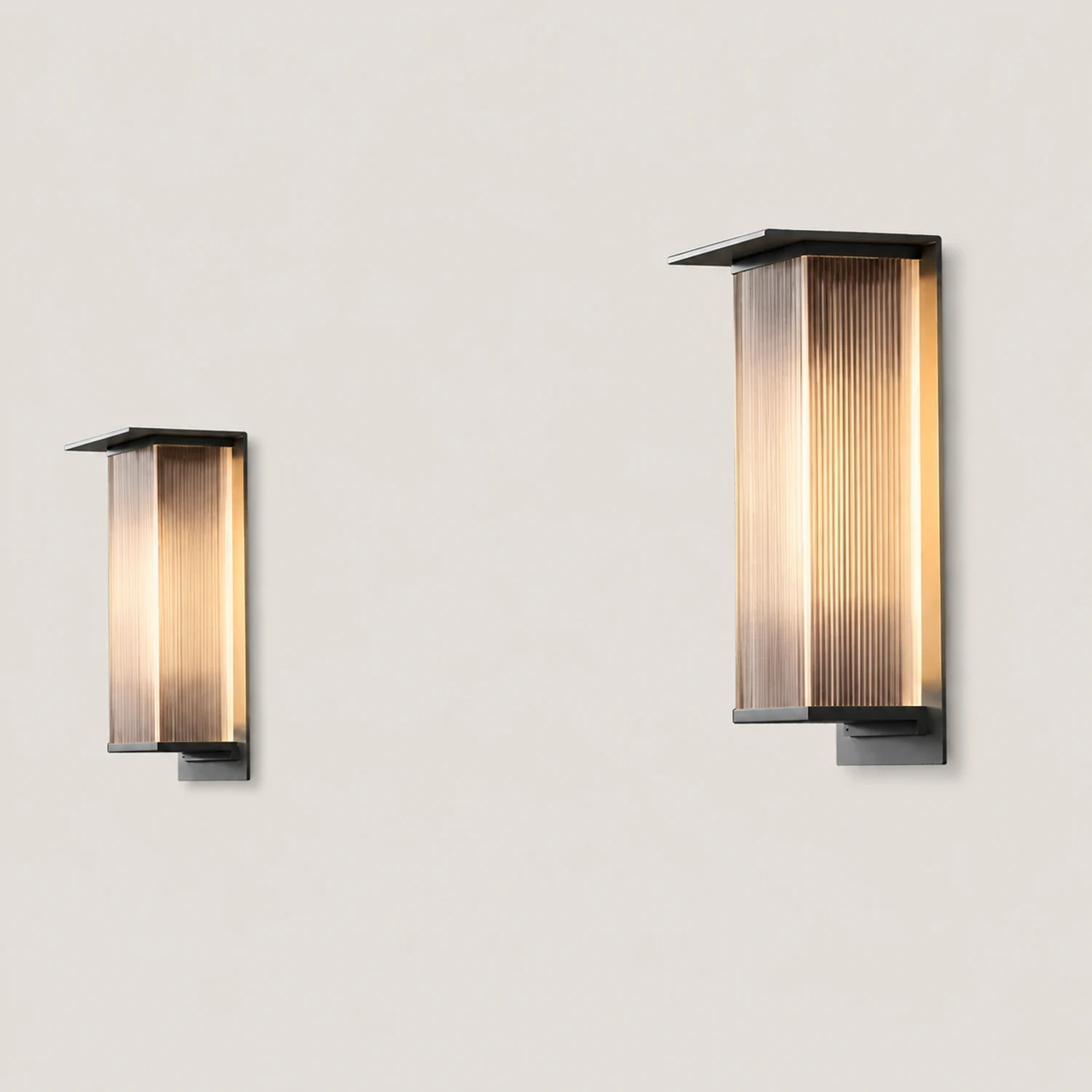 Rectangular Waterproof LED 3w Modern Outdoor Solar Wall Sconces Lighting - Lumpaz