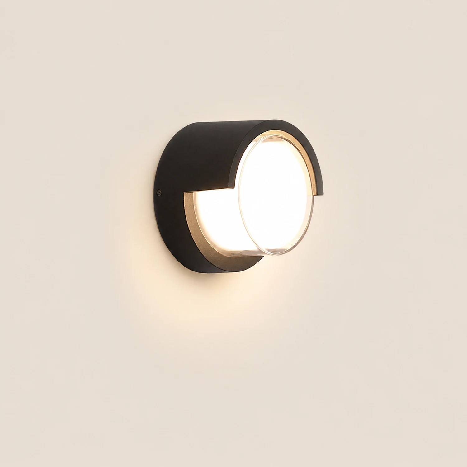 Modern Outdoor Round Square Waterproof Wall Light for Villa Garden Balcony Door Front - Lumpaz