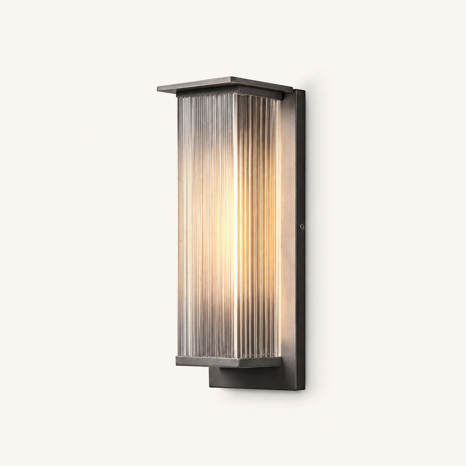 Rectangular Waterproof LED 3w Modern Outdoor Solar Wall Sconces Lighting - Lumpaz