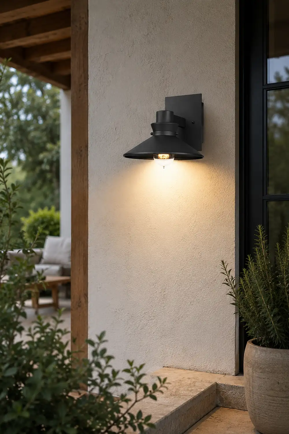 Minimalist Waterproof Black European-style Wall Lamp Exterior Lights - Lumpaz