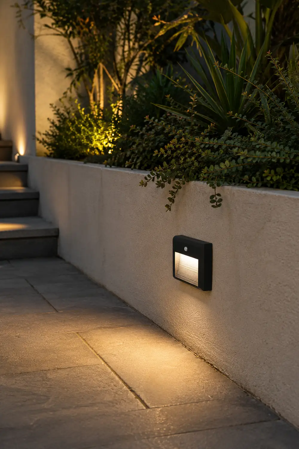 Embedded Motion Sensor Design LED Step Light for Courtyard Terrace Garden - Lumpaz