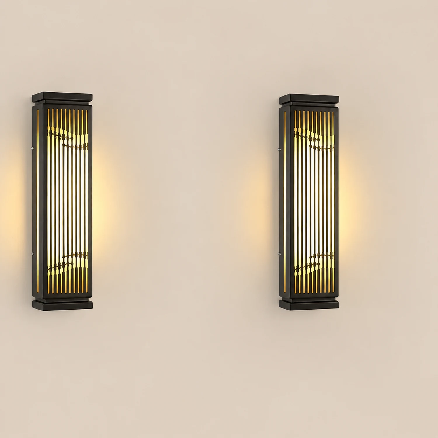 Waterproof Villa Courtyard Gate Unique Hollowed Design Wall Lamp for Outdoor - Lumpaz